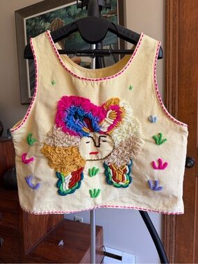 NWOT Handmade in Thailand oversized vest top. Cotton